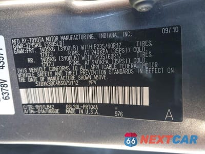 Zdjęcie 13 z 13 samochodu: 2011 TOYOTA SIENNA XLE 8-PASSENGER VIN:5TDYK3DC4BS079112 - miniatura