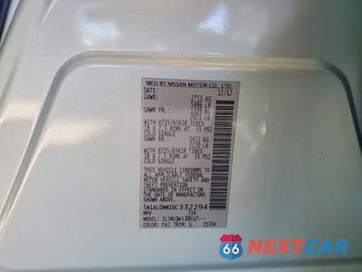 Zdjęcie 13 z 13 samochodu: 2013 INFINITI JX35 VIN:5N1AL0MM1DC332294 - miniatura