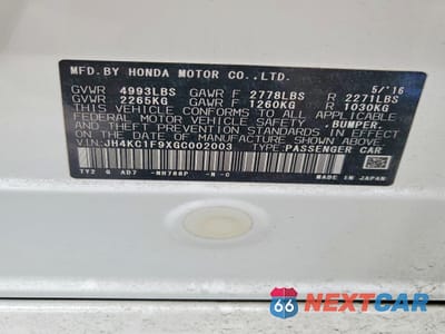 Zdjęcie 13 z 13 samochodu: 2016 ACURA RLX ADVANCE VIN:JH4KC1F9XGC002003 - miniatura