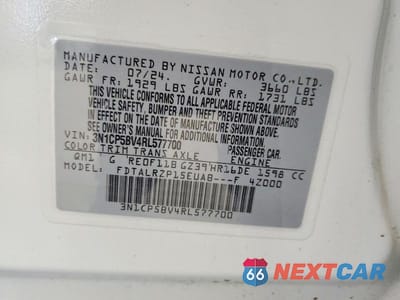 Zdjęcie 12 z 12 samochodu: 2024 NISSAN KICKS S VIN:3N1CP5BV4RL577700 - miniatura