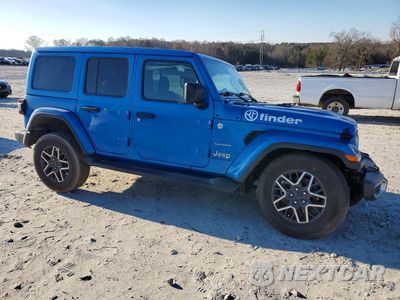 Czwarte zdjęcie samochodu z boku: 2024 JEEP WRANGLER SAHARA VIN:1C4PJXEN7RW134605 - miniatura