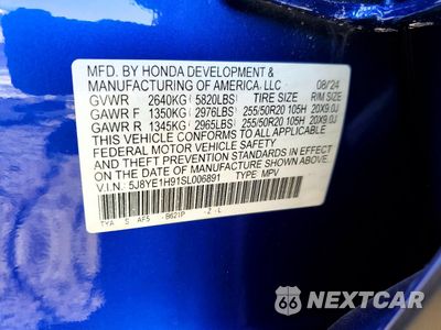 Zdjęcie 14 z 14 samochodu: 2025 ACURA MDX A-SPEC ADVANCE VIN:5J8YE1H91SL006891 - miniatura