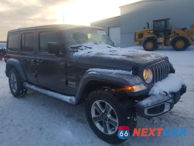 Czwarte zdjęcie samochodu z boku: 2019 JEEP WRANGLER UNLIMITED SAHARA VIN:1C4HJXEG9KW563188 - miniatura