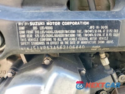 Zdjęcie 8 z 9 samochodu: 2006 SUZUKI SV650 VIN:JS1VP53A562106440 - miniatura