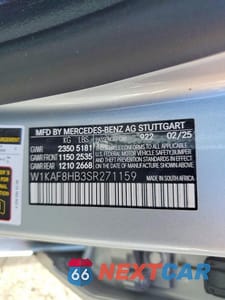 Zdjęcie 12 z 12 samochodu: 2025 MERCEDES-BENZ C 43 AMG VIN:W1KAF8HB3SR271159 - miniatura