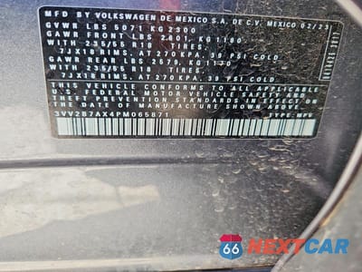 Zdjęcie 14 z 14 samochodu: 2023 VOLKSWAGEN TIGUAN SE VIN:3VV2B7AX4PM065871 - miniatura