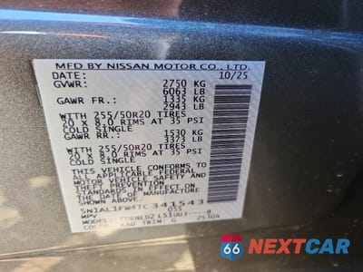 Zdjęcie 13 z 13 samochodu: 2026 INFINITI QX60 SPORT VIN:5N1AL1FW4TC341543 - miniatura