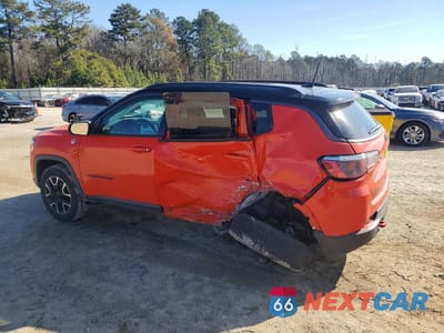 Drugie zdjęcie samochodu z przodu: 2020 JEEP COMPASS TRAILHAWK VIN:3C4NJDDB6LT239193 - miniatura