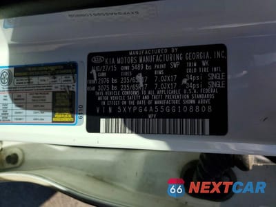 Zdjęcie 13 z 13 samochodu: 2016 KIA SORENTO LX VIN:5XYPG4A55GG108808 - miniatura