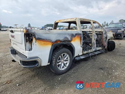 Trzecie zdjęcie samochodu z tyłu: 2019 GMC SIERRA K1500 SLT VIN:3GTU9DED9KG267615 - miniatura