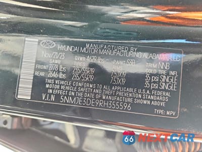 Zdjęcie 13 z 13 samochodu: 2024 HYUNDAI TUCSON LIMITED VIN:5NMJE3DE9RH355596 - miniatura
