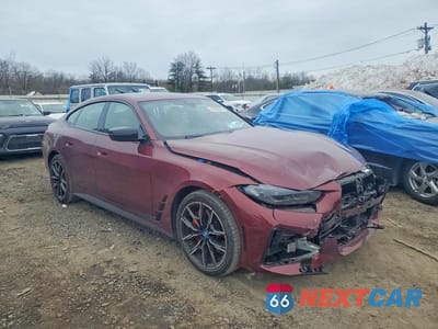 Czwarte zdjęcie samochodu z boku: 2023 BMW I4 EDRIVE 40 VIN:WBY73AW06PFN93128 - miniatura