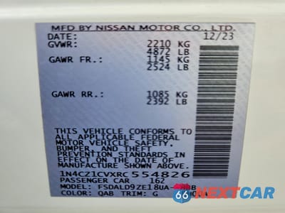 Zdjęcie 13 z 14 samochodu: 2024 NISSAN LEAF SV PLUS VIN:1N4CZ1CVXRC554826 - miniatura