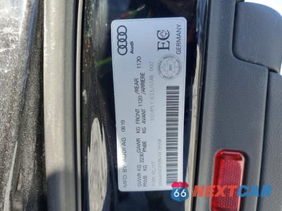 Zdjęcie 12 z 12 samochodu: 2019 AUDI A5 PREMIUM VIN:WAUANCF59KA079558 - miniatura