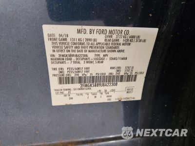 Zdjęcie 14 z 14 samochodu: 2018 FORD FLEX SE VIN:2FMGK5B89JBA22308 - miniatura