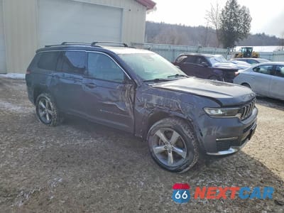 Czwarte zdjęcie samochodu z boku: 2021 JEEP GRAND CHEROKEE L LIMITED VIN:1C4RJKBG5M8186880 - miniatura