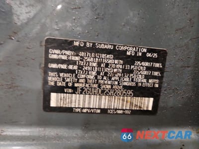 Zdjęcie 14 z 15 samochodu: 2025 SUBARU CROSSTREK PREMIUM VIN:JF2GUHDC2SH280595 - miniatura