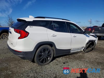 Trzecie zdjęcie samochodu z tyłu: 2021 GMC TERRAIN SLT VIN:3GKALVEV9ML365786 - miniatura