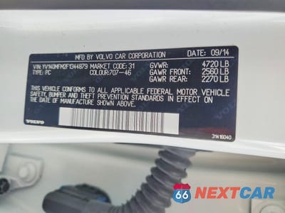 Zdjęcie 12 z 12 samochodu: 2015 VOLVO S60 PLATINUM VIN:YV140MFM2F1344879 - miniatura