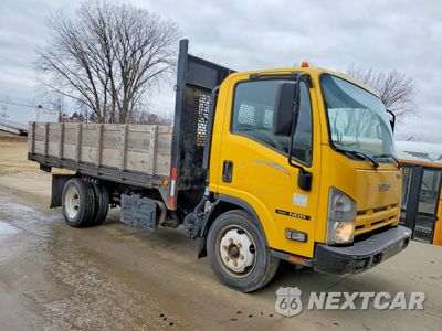 Czwarte zdjęcie samochodu z boku: 2014 ISUZU NRR FLATBED TRUCK VIN:JALE5W169E7302414 - miniatura