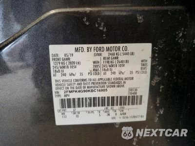 Zdjęcie 13 z 14 samochodu: 2019 FORD EDGE SE VIN:2FMPK4G90KBC16805 - miniatura