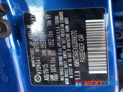 Zdjęcie 12 z 12 samochodu: 2016 HYUNDAI ACCENT SE VIN:KMHCT4AEXGU999070 - miniatura