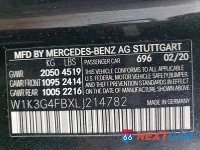 Zdjęcie 12 z 13 samochodu: 2020 MERCEDES-BENZ A 220 4MATIC VIN:W1K3G4FBXLJ214782 - miniatura