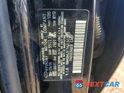 Zdjęcie 13 z 13 samochodu: 2017 GENESIS G80 BASE VIN:KMHGN4JE7HU191319 - miniatura