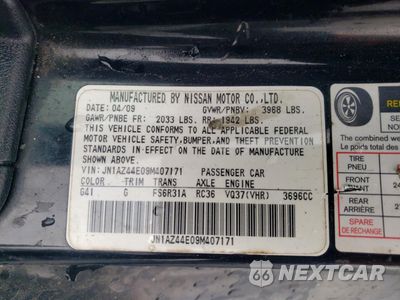 Zdjęcie 12 z 13 samochodu: 2009 NISSAN 370Z BASE VIN:JN1AZ44E09M407171 - miniatura