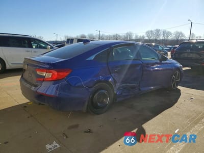 Trzecie zdjęcie samochodu z tyłu: 2019 HONDA ACCORD SPORT VIN:1HGCV1F38KA030089 - miniatura