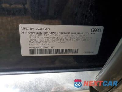 Zdjęcie 12 z 12 samochodu: 2015 AUDI A8 L QUATTRO VIN:WAU3GAFD7FN001387 - miniatura