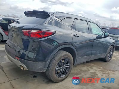 Trzecie zdjęcie samochodu z tyłu: 2021 CHEVROLET BLAZER 3LT VIN:3GNKBDRS7MS522225 - miniatura