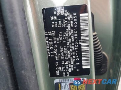 Zdjęcie 13 z 13 samochodu: 2024 KIA SPORTAGE VIN:5XYK7CDFXRG145056 - miniatura