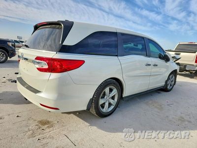 Trzecie zdjęcie samochodu z tyłu: 2018 HONDA ODYSSEY EXL VIN:5FNRL6H78JB032829 - miniatura