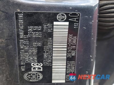 Zdjęcie 13 z 13 samochodu: 2012 TOYOTA MATRIX VIN:2T1KU4EE6CC866594 - miniatura