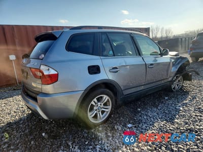 Trzecie zdjęcie samochodu z tyłu: 2006 BMW X3 3.0I VIN:WBXPA934X6WD25376 - miniatura