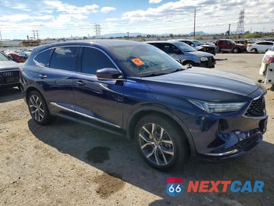 Czwarte zdjęcie samochodu z boku: 2022 ACURA MDX TECHNOLOGY VIN:5J8YE1H40NL005286 - miniatura