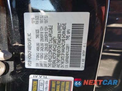 Zdjęcie 13 z 13 samochodu: 2019 HONDA CR-V EXL VIN:5J6RW2H81KL032611 - miniatura