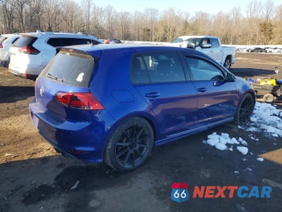 Trzecie zdjęcie samochodu z tyłu: 2017 VOLKSWAGEN GOLF R VIN:WVWVF7AU2HW107512 - miniatura