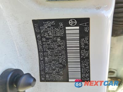 Zdjęcie 12 z 12 samochodu: 2011 TOYOTA PRIUS VIN:JTDKN3DUXB1390353 - miniatura
