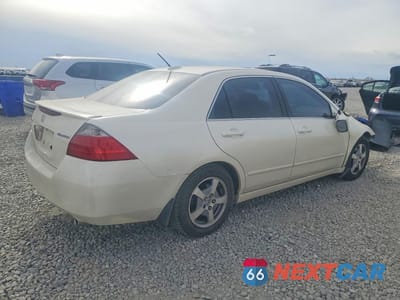 Trzecie zdjęcie samochodu z tyłu: 2007 HONDA ACCORD HYBRID VIN:JHMCN36437C000219 - miniatura