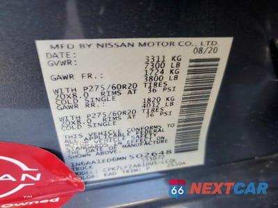 Zdjęcie 12 z 12 samochodu: 2021 NISSAN TITAN SV VIN:1N6AA1ED6MN502648 - miniatura