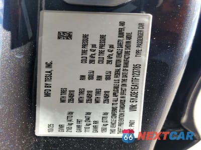 Zdjęcie 12 z 12 samochodu: 2026 TESLA MODEL 3 VIN:5YJ3E1EA1TF123785 - miniatura