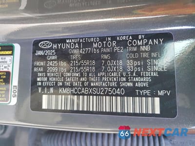 Zdjęcie 14 z 14 samochodu: 2025 HYUNDAI KONA SEL CONVENIENCE VIN:KM8HCCABXSU275040 - miniatura