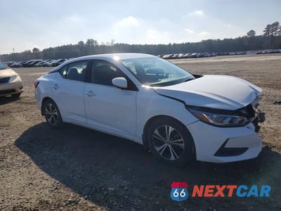 Czwarte zdjęcie samochodu z boku: 2021 NISSAN SENTRA SV VIN:3N1AB8CV6MY229107 - miniatura