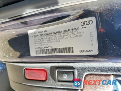 Zdjęcie 12 z 12 samochodu: 2017 AUDI A4 PREMIUM PLUS VIN:WAUENAF42HN047713 - miniatura