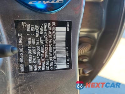 Zdjęcie 12 z 12 samochodu: 2021 HONDA CIVIC SPORT VIN:SHHFK7H4XMU210972 - miniatura
