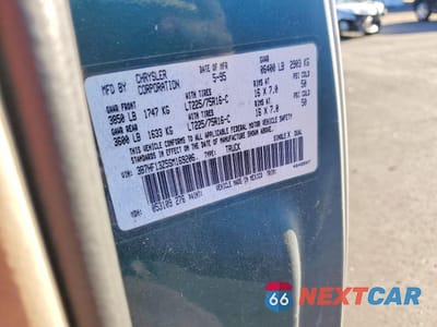 Zdjęcie 12 z 12 samochodu: 1995 DODGE RAM 1500 VIN:3B7HF13Z5SM169206 - miniatura