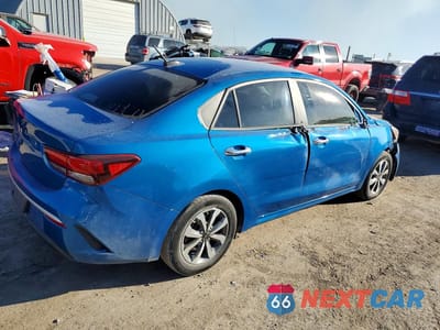 Trzecie zdjęcie samochodu z tyłu: 2022 KIA RIO LX VIN:3KPA24ADXNE478481 - miniatura