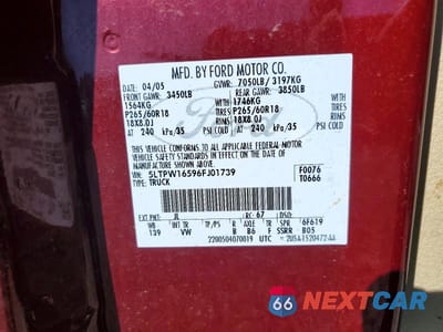 Zdjęcie 13 z 13 samochodu: 2006 LINCOLN MARK LT VIN:5LTPW16596FJ01739 - miniatura